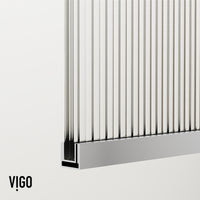Meridian Zenith 34 x 74 in. Semi-Framed Fixed Shower Screen