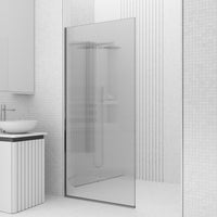 Meridian Zenith 34 x 74 in. Semi-Framed Fixed Shower Screen