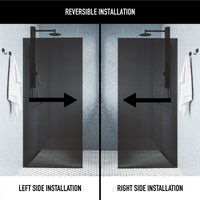 Meridian Zenith 34 x 74 in. Semi-Framed Fixed Shower Screen