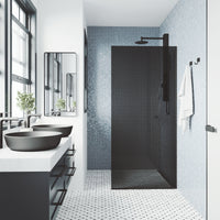 Meridian Zenith 34 x 74 in. Semi-Framed Fixed Shower Screen