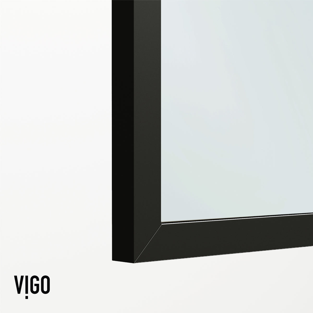 VIGO Meridian Zenith 34 x 62 in. Semi-Framed Fixed Tub Screen with Clear/Fluted Tempered Glass