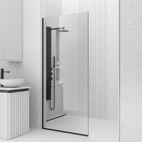 Meridian Zenith 34 x 74 in. Semi-Framed Fixed Shower Screen
