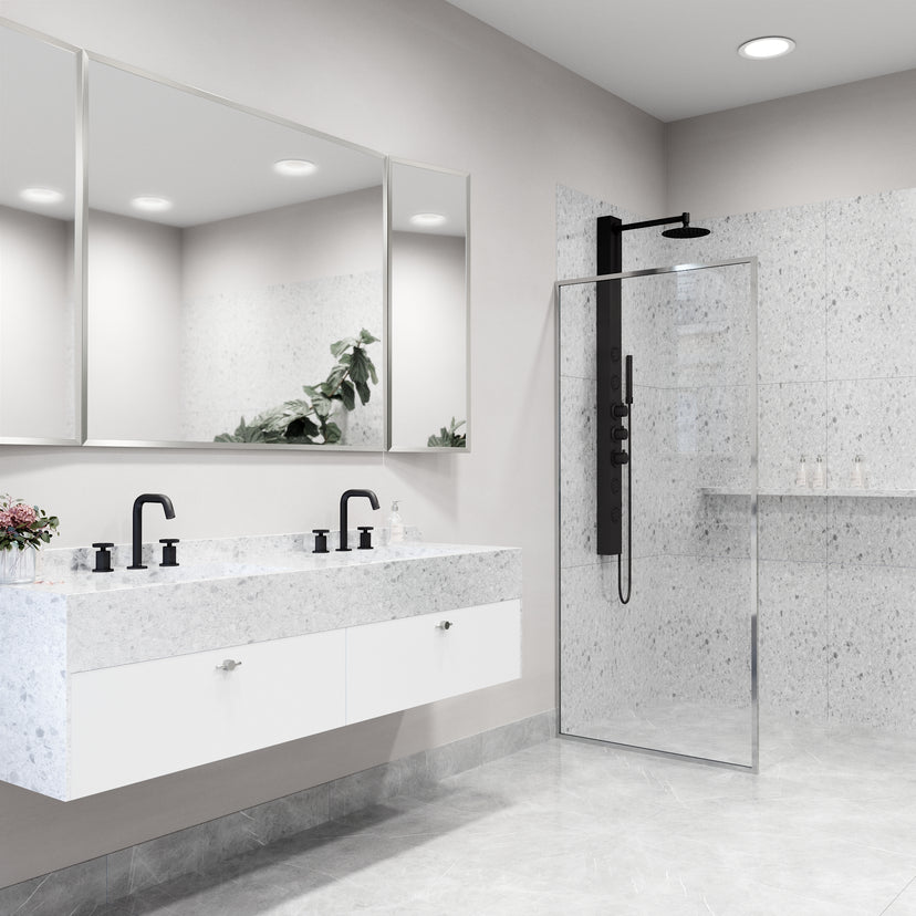 Meridian Framed Fixed Shower Screen