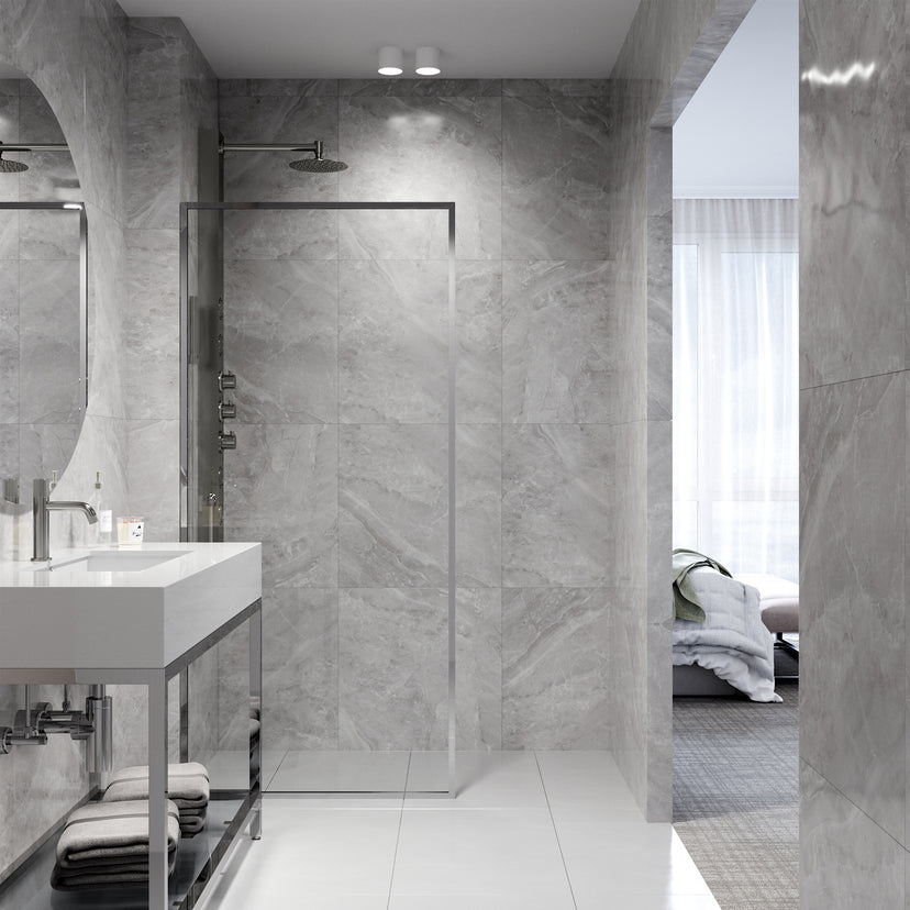 Meridian Framed Fixed Shower Screen