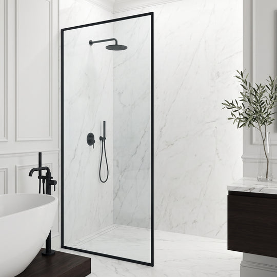 Meridian Framed Fixed Shower Screen