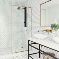 Meridian Framed Fixed Shower Screen