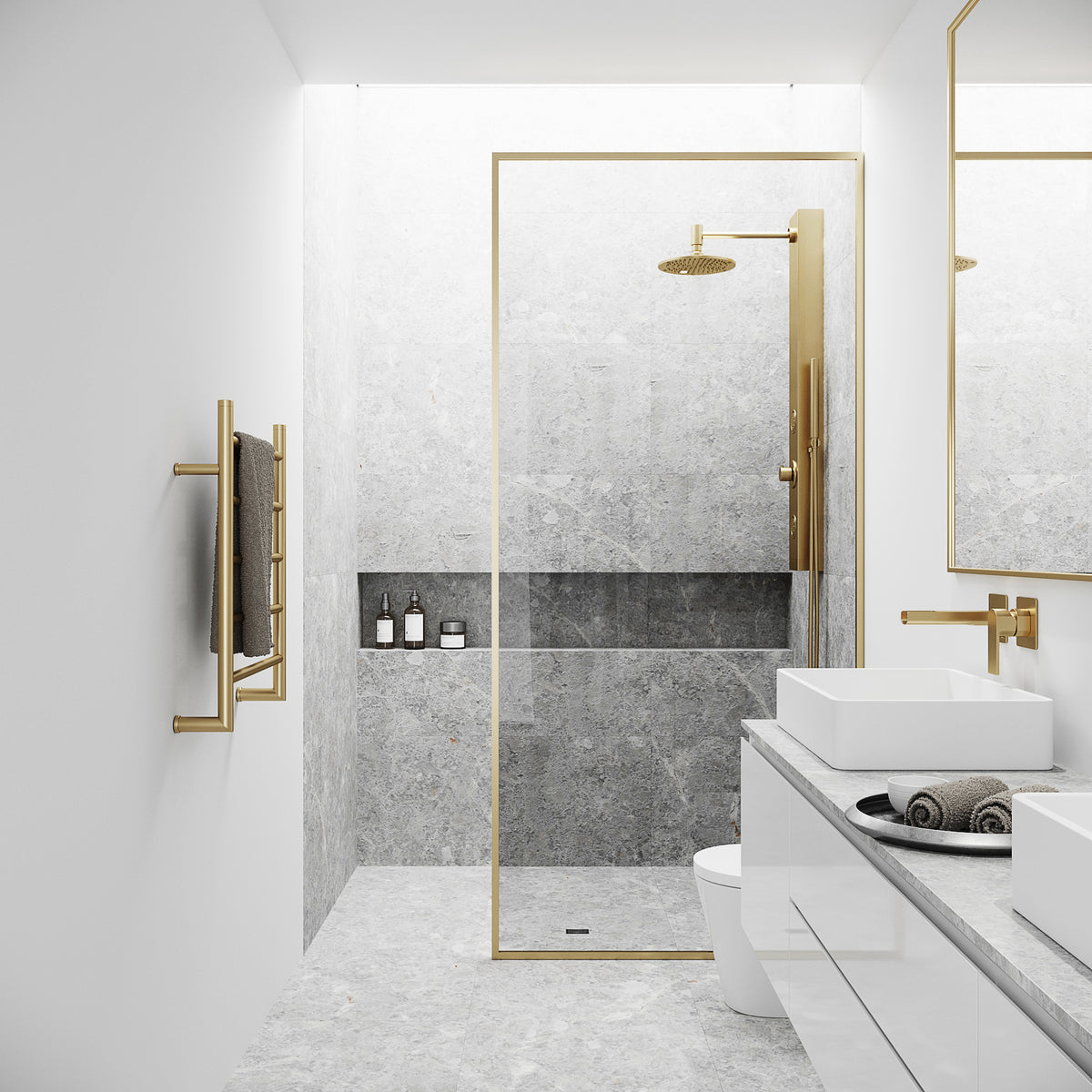 Meridian Framed Fixed Shower Screen