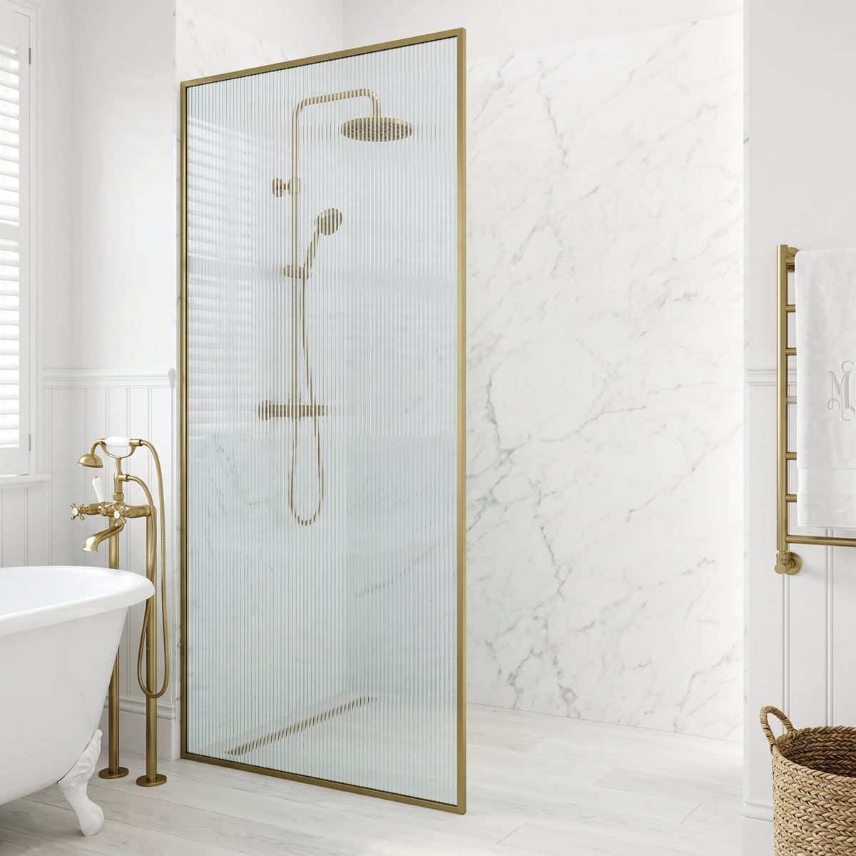 Meridian Framed Fixed Shower Screen