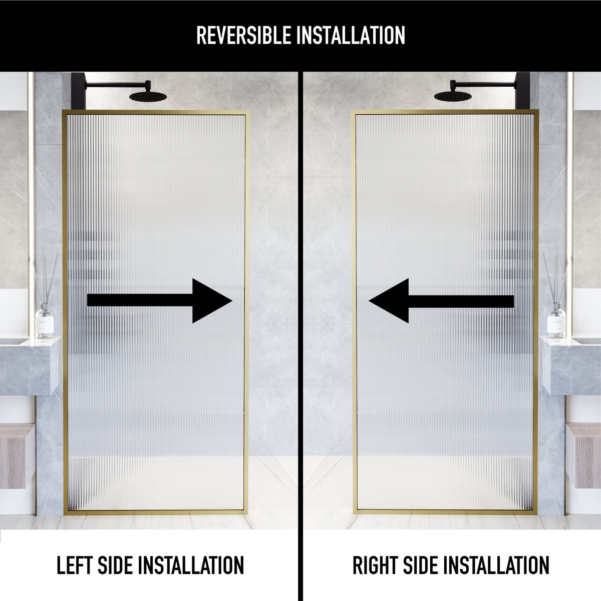 Meridian Framed Fixed Shower Screen