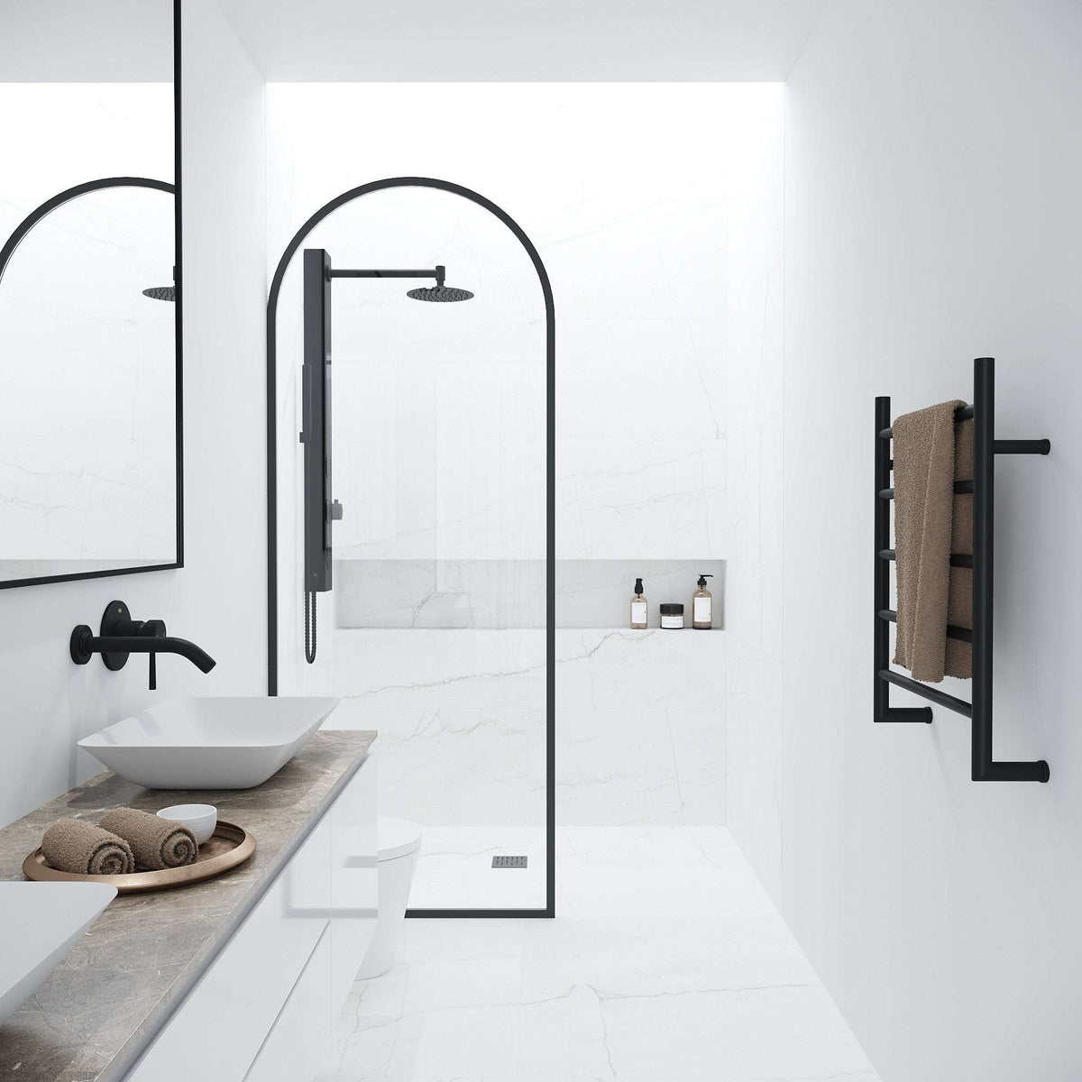 Arden Framed Fixed Shower Screen