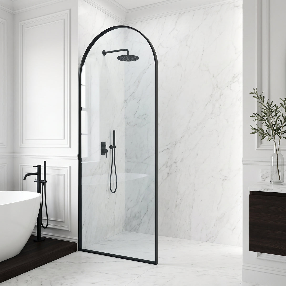 Arden Framed Fixed Shower Screen