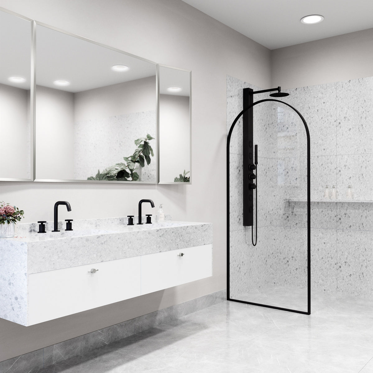 Arden Framed Fixed Shower Screen