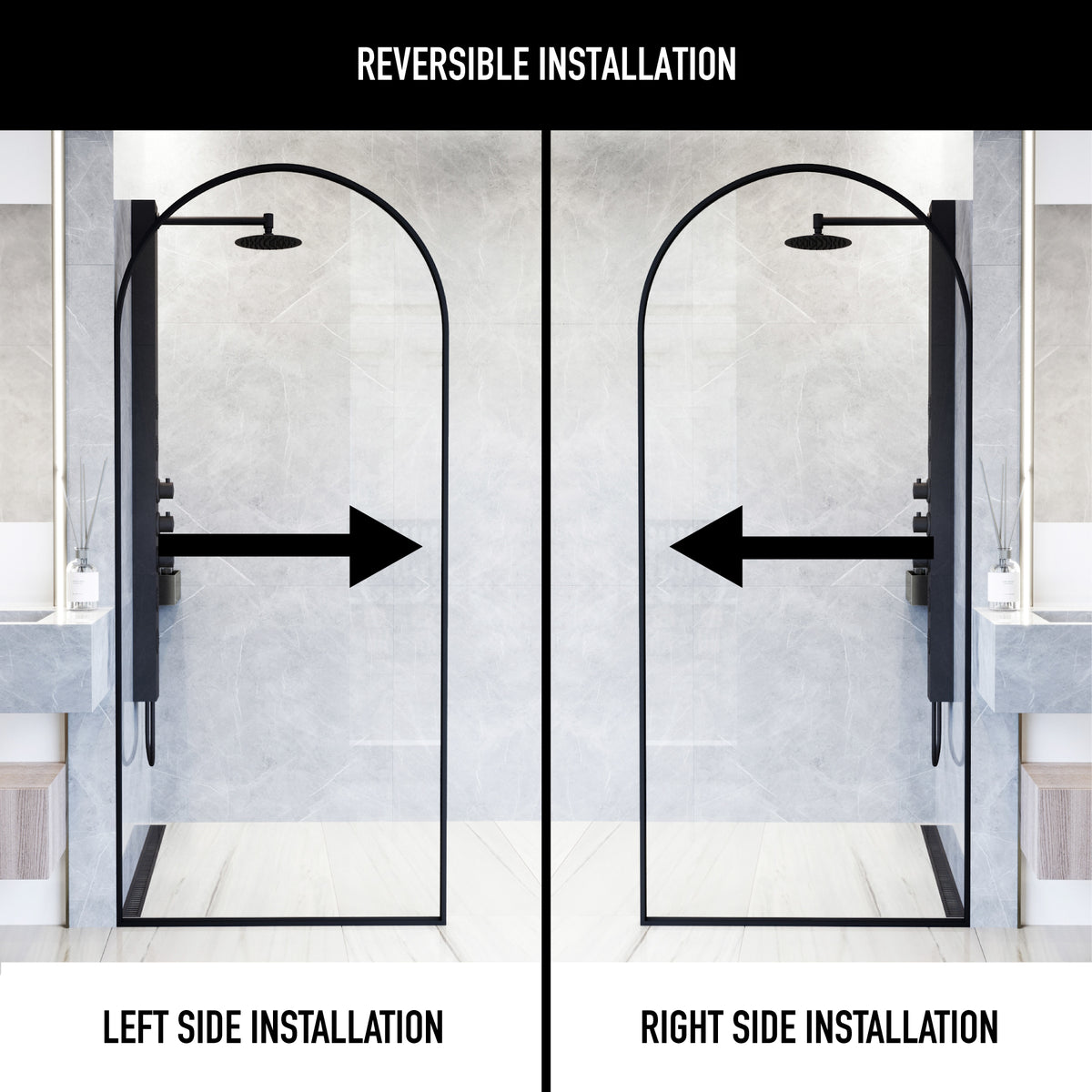 Arden Framed Fixed Shower Screen