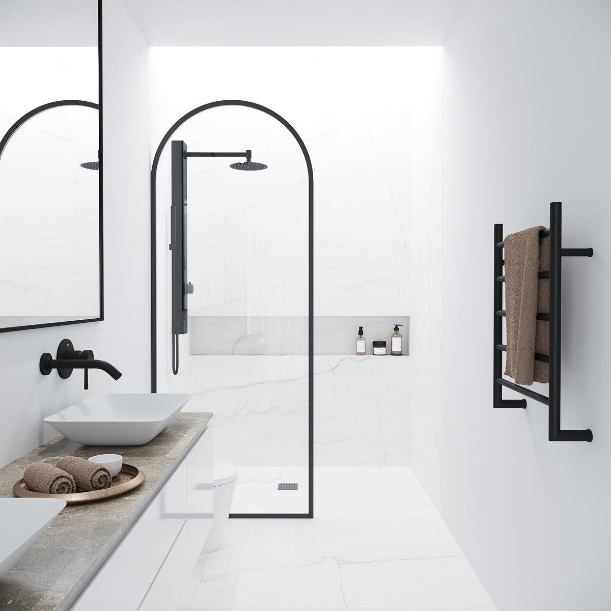 Arden Framed Fixed Shower Screen