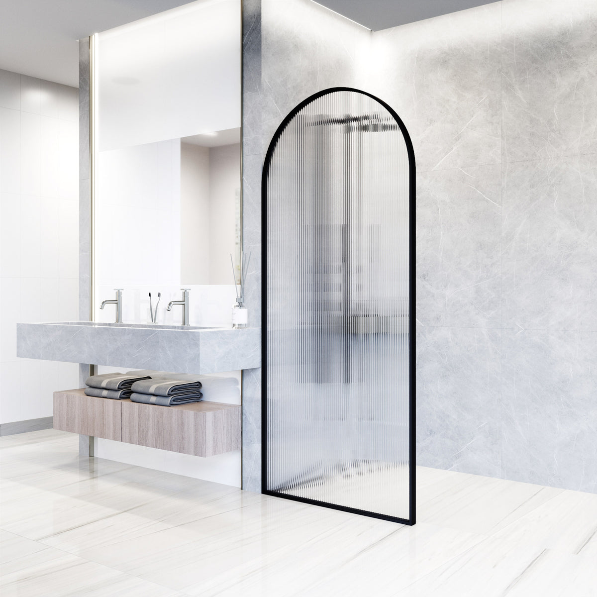 Arden Framed Fixed Shower Screen