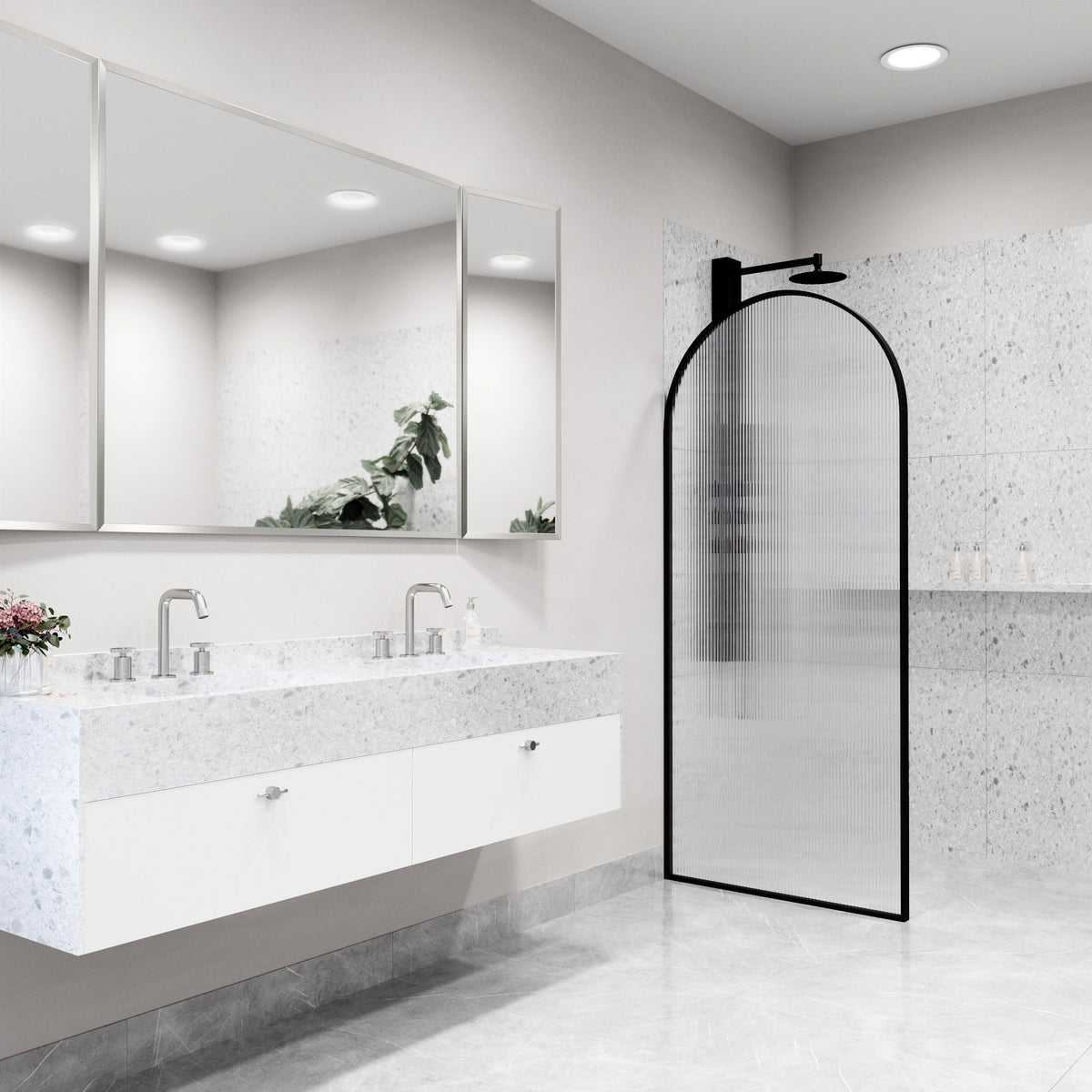 Arden Framed Fixed Shower Screen
