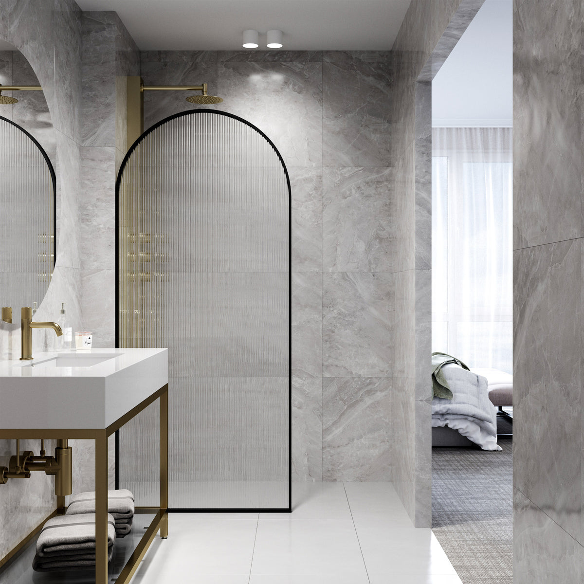 Arden Framed Fixed Shower Screen
