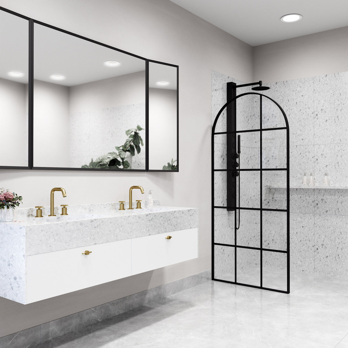Arden Framed Fixed Shower Screen