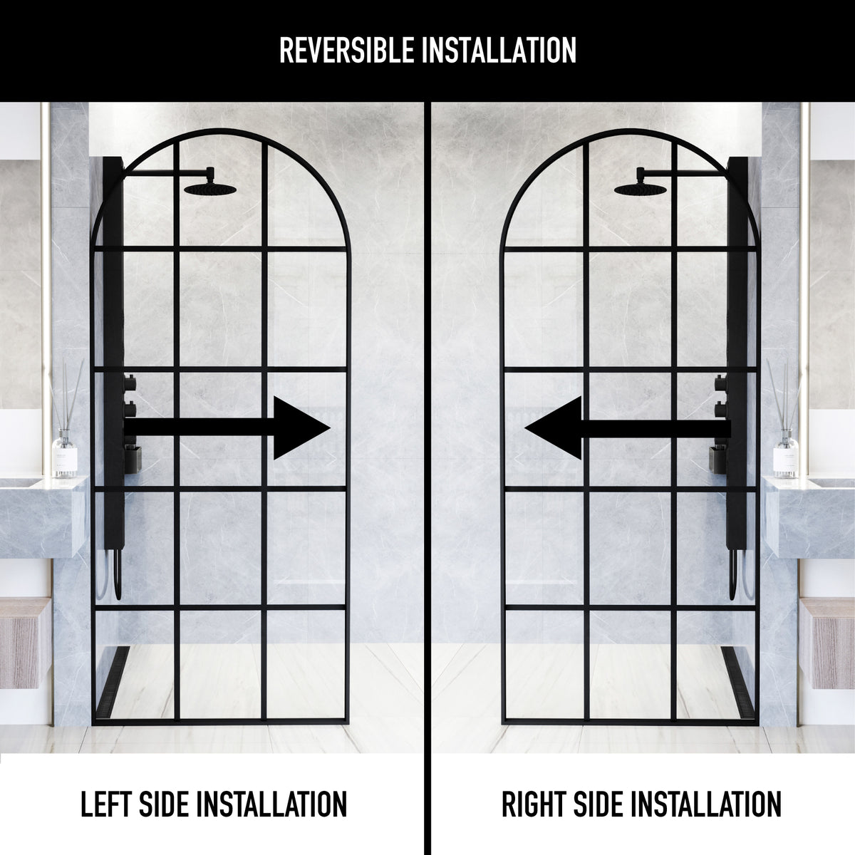Arden Framed Fixed Shower Screen
