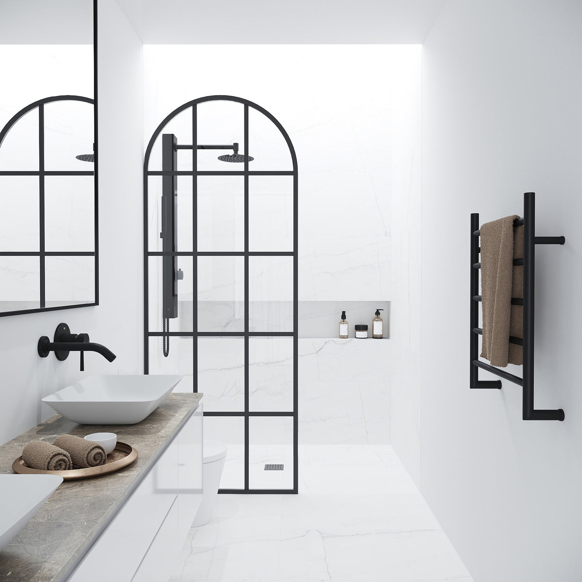 Arden Framed Fixed Shower Screen