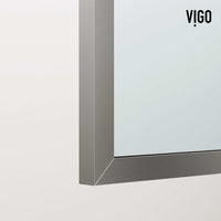 Clear tempered glass shower screen with stainless steel frame and reversible door