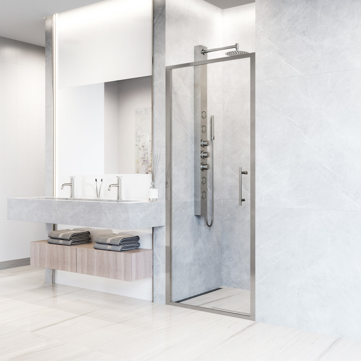 Astoria Framed Pivot Shower Door