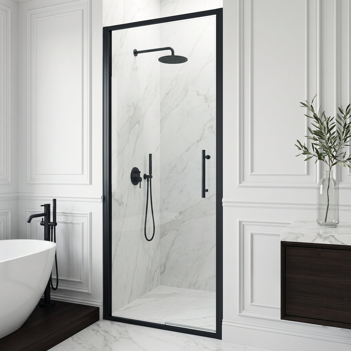 Astoria Framed Pivot Shower Door