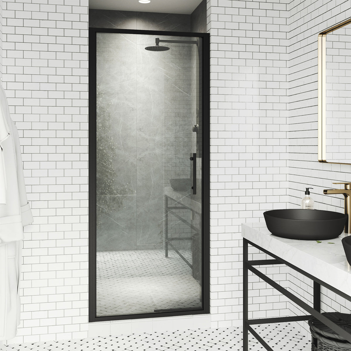 Astoria Framed Pivot Shower Door