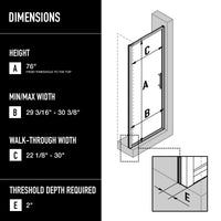 Astoria Framed Pivot Shower Door