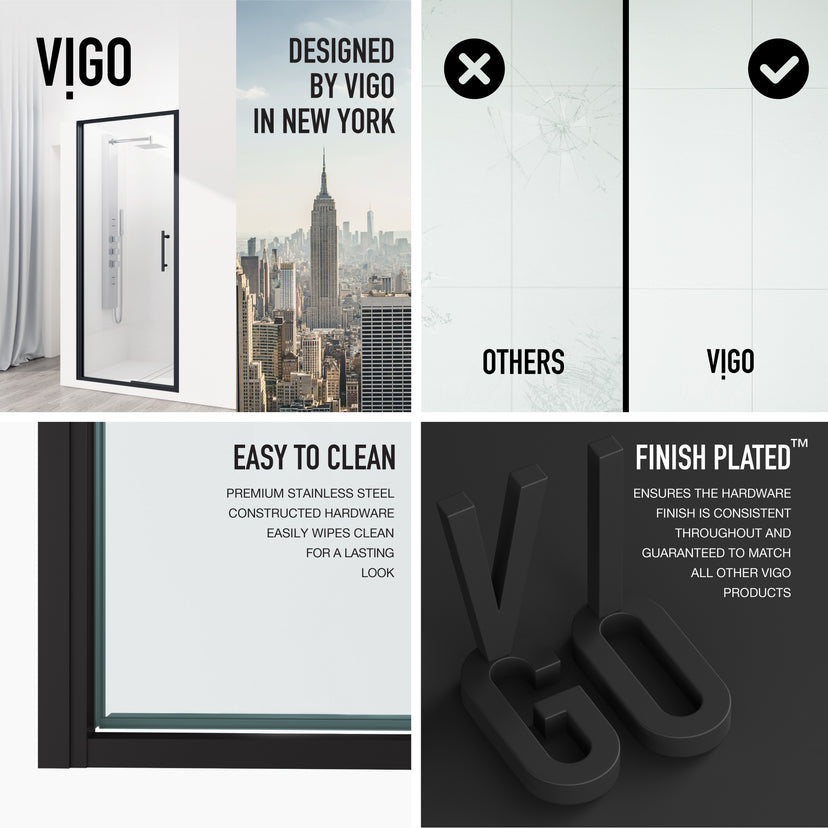Astoria Framed Pivot Shower Door