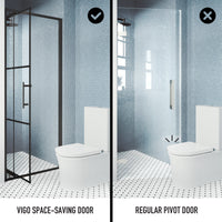 Astoria 32 in. x 76 in. Shower Door with Clear Glass in Matte Black Grid and Elan 24 in. Linear Shower Drain