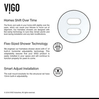 Alcove installation shower door with exposed rollers and cool touch exterior