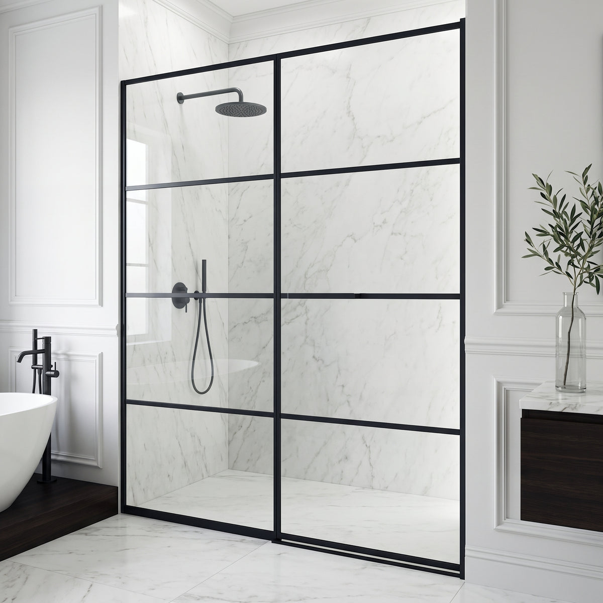 Meridian Hinged Shower Door