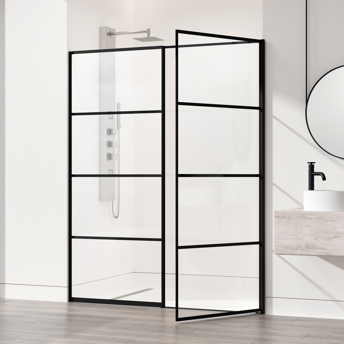 Meridian Hinged Shower Door