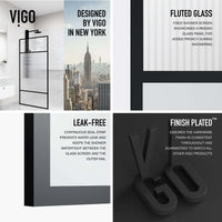 Fixed door opening shower enclosure with included mounting hardware