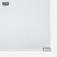 Shower screen, chrome, fluted glass, frameless, no handle, modern style