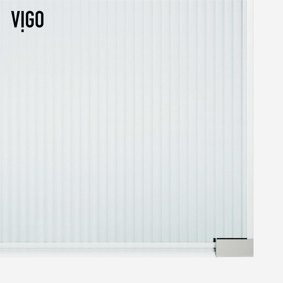 Shower screen, chrome, fluted glass, frameless, no handle, modern style