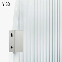 Fluted glass shower screen, chrome, frameless, includes mounting hardware
