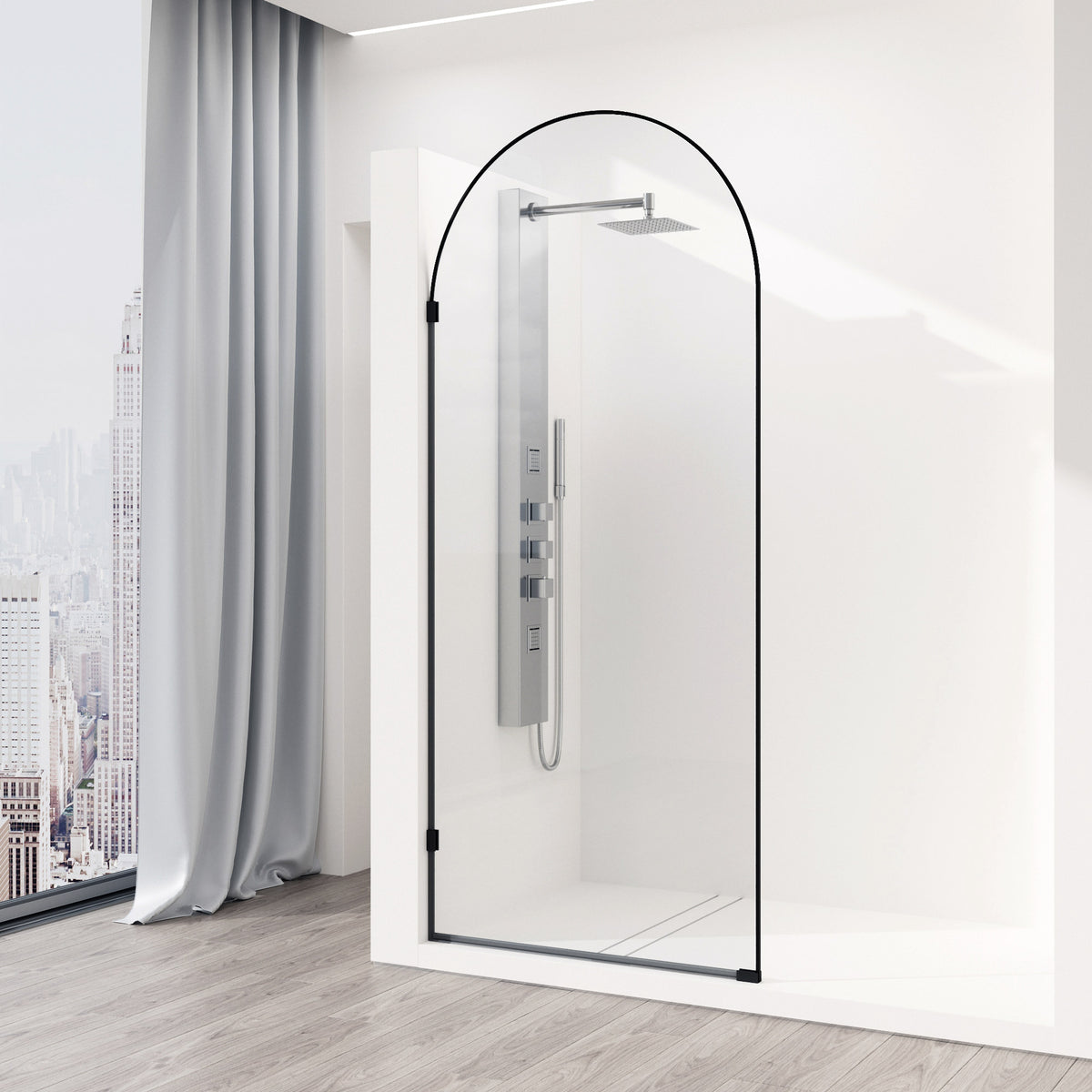 Arden Frameless Fixed Shower Screen