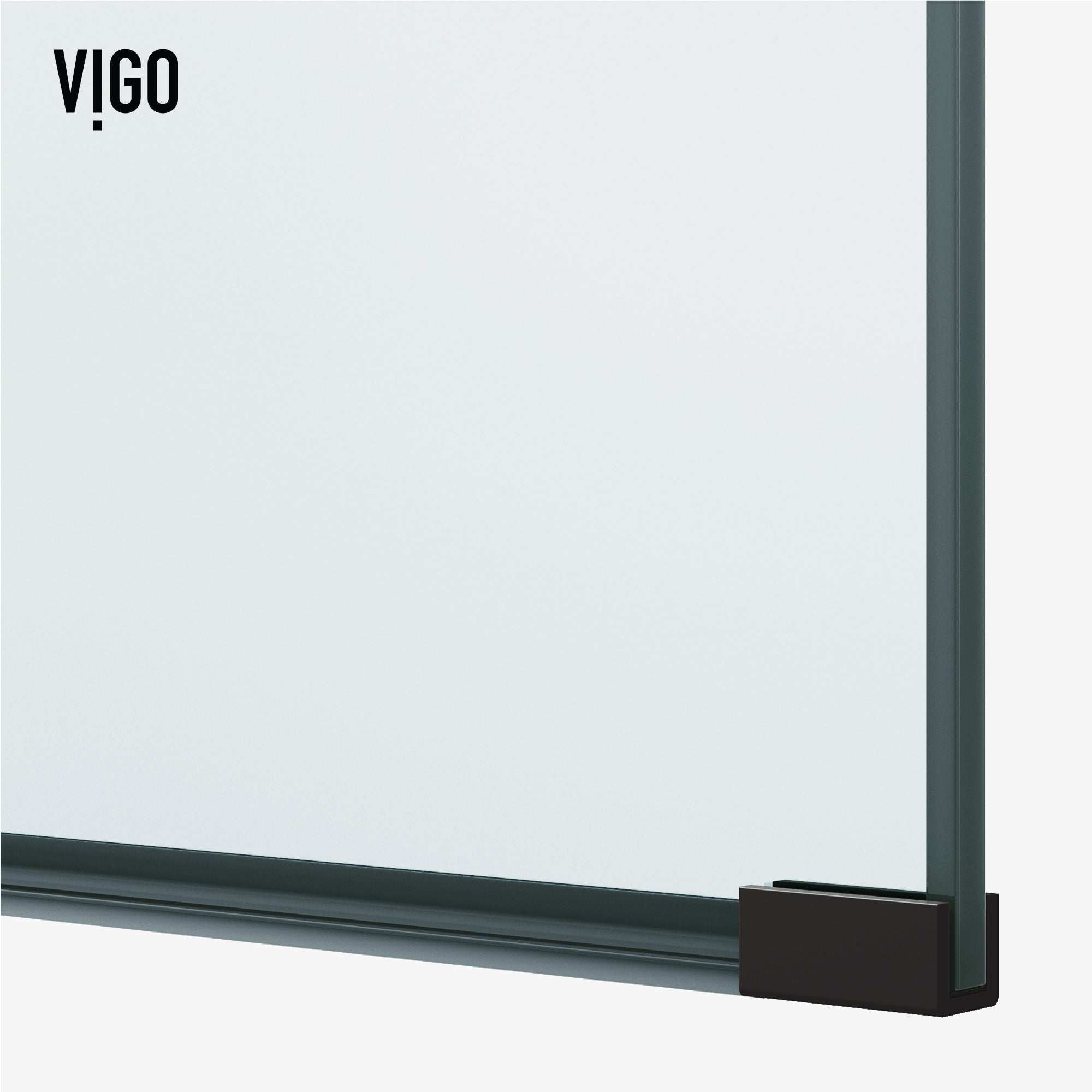 Arden – 34 in. W X 78 in. H Framed Fixed Shower Screen with 3/8