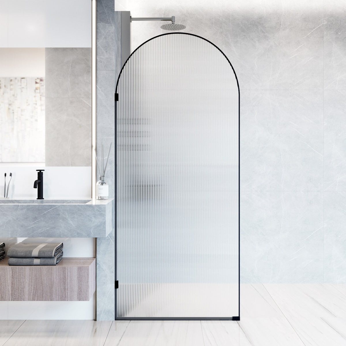 Arden Frameless Fixed Shower Screen