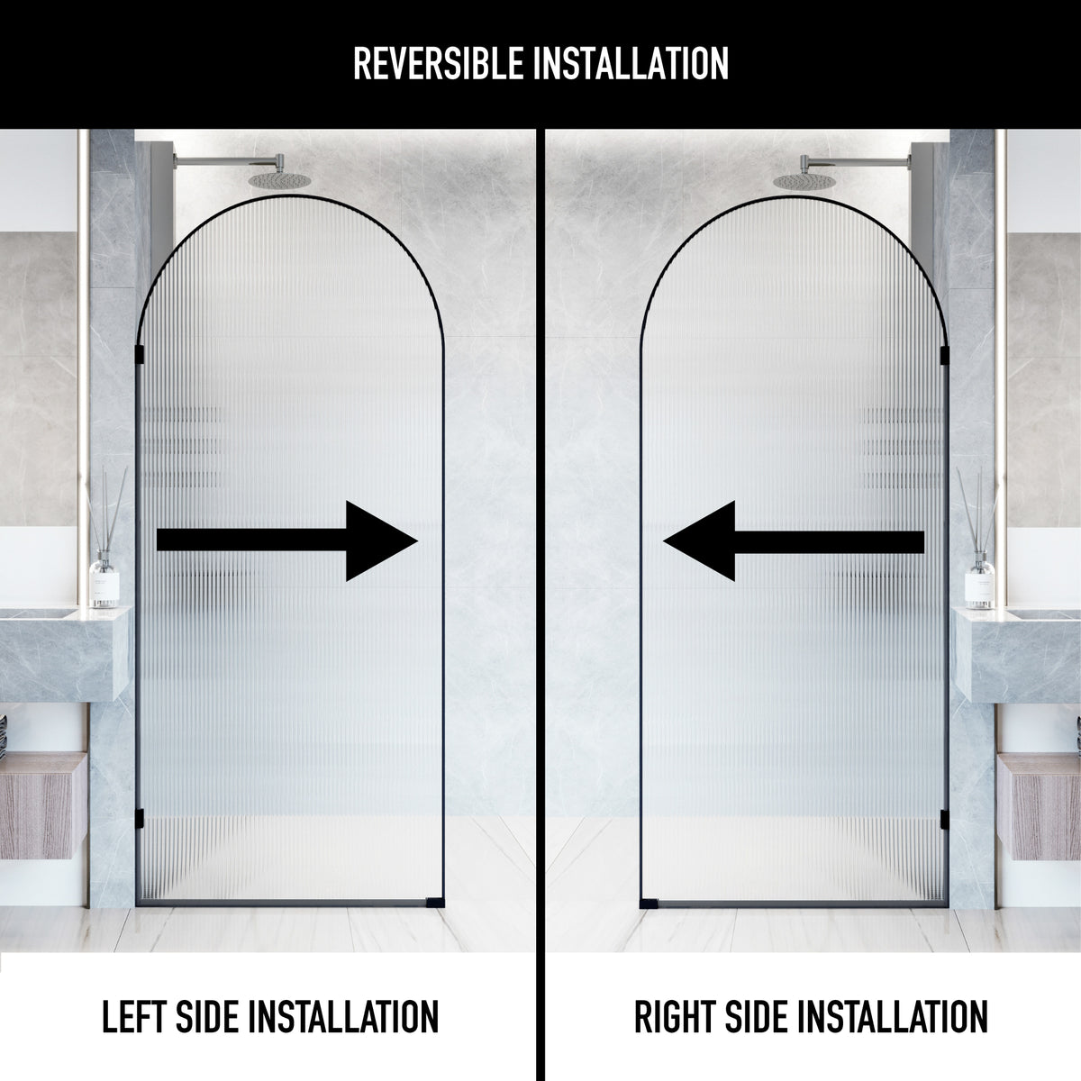 Arden Frameless Fixed Shower Screen
