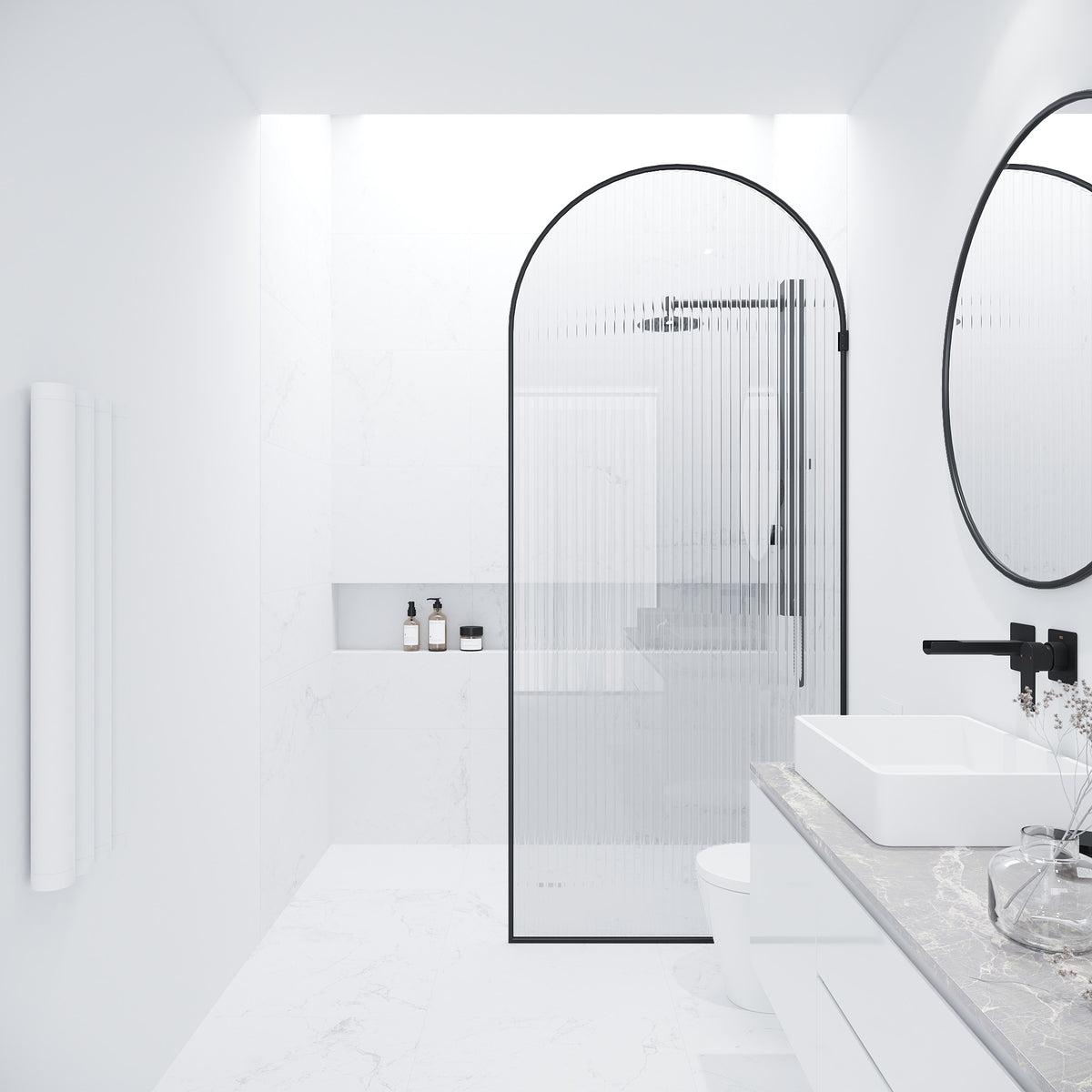 Arden Frameless Fixed Shower Screen