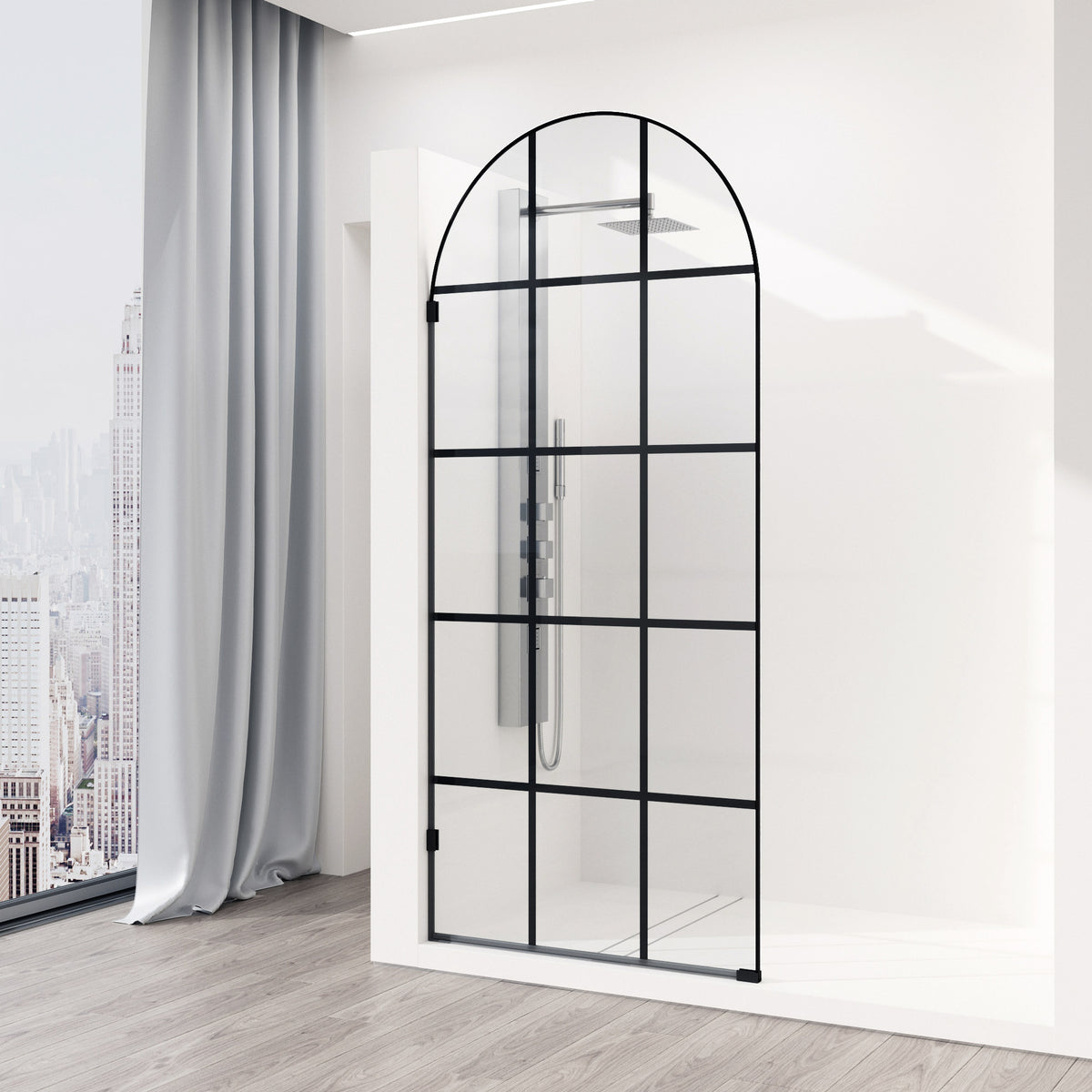 Arden Frameless Fixed Shower Screen