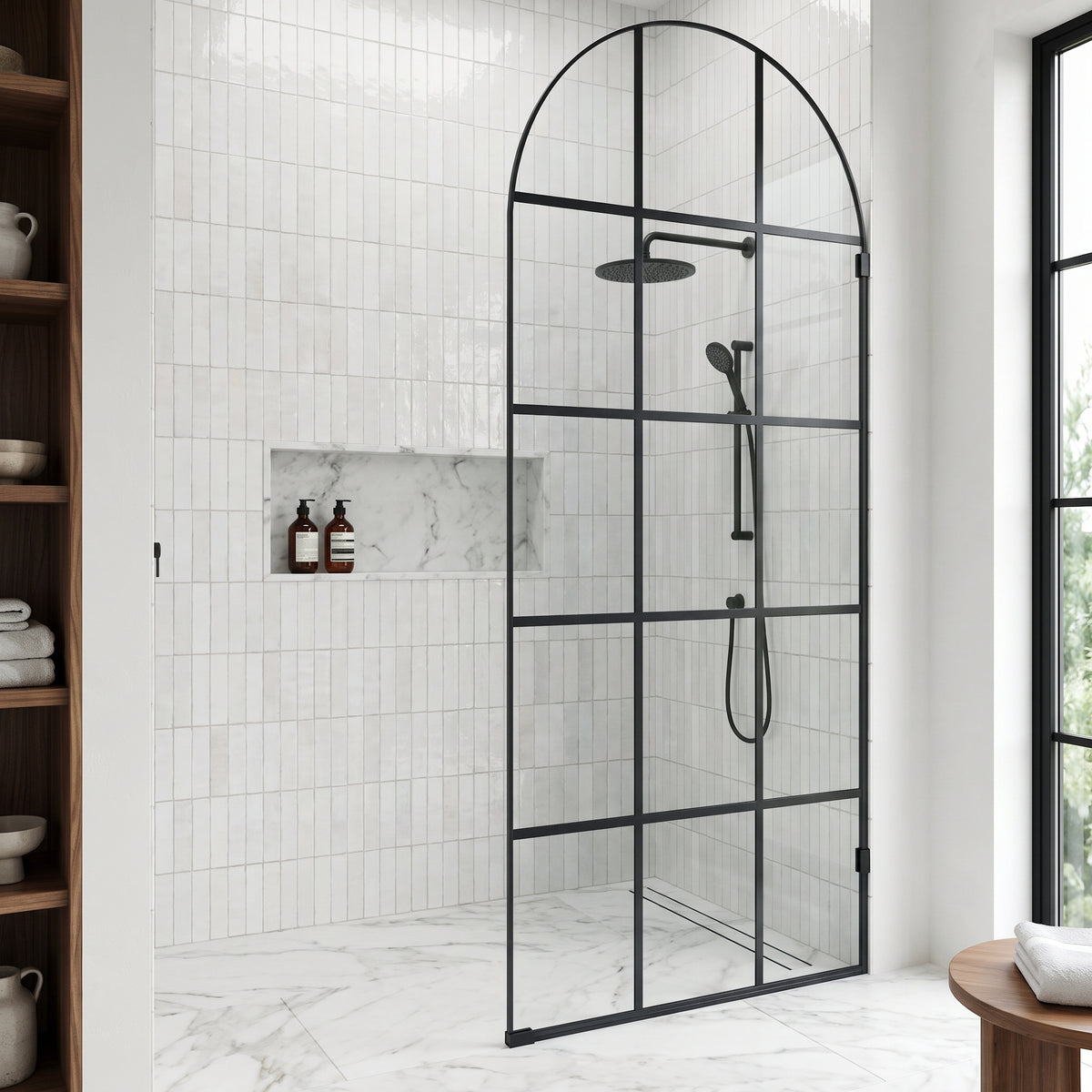 Arden Frameless Fixed Shower Screen