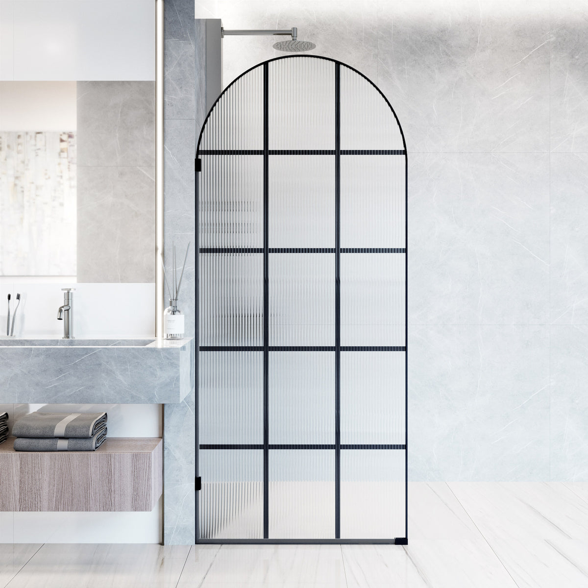 Arden Frameless Fixed Shower Screen