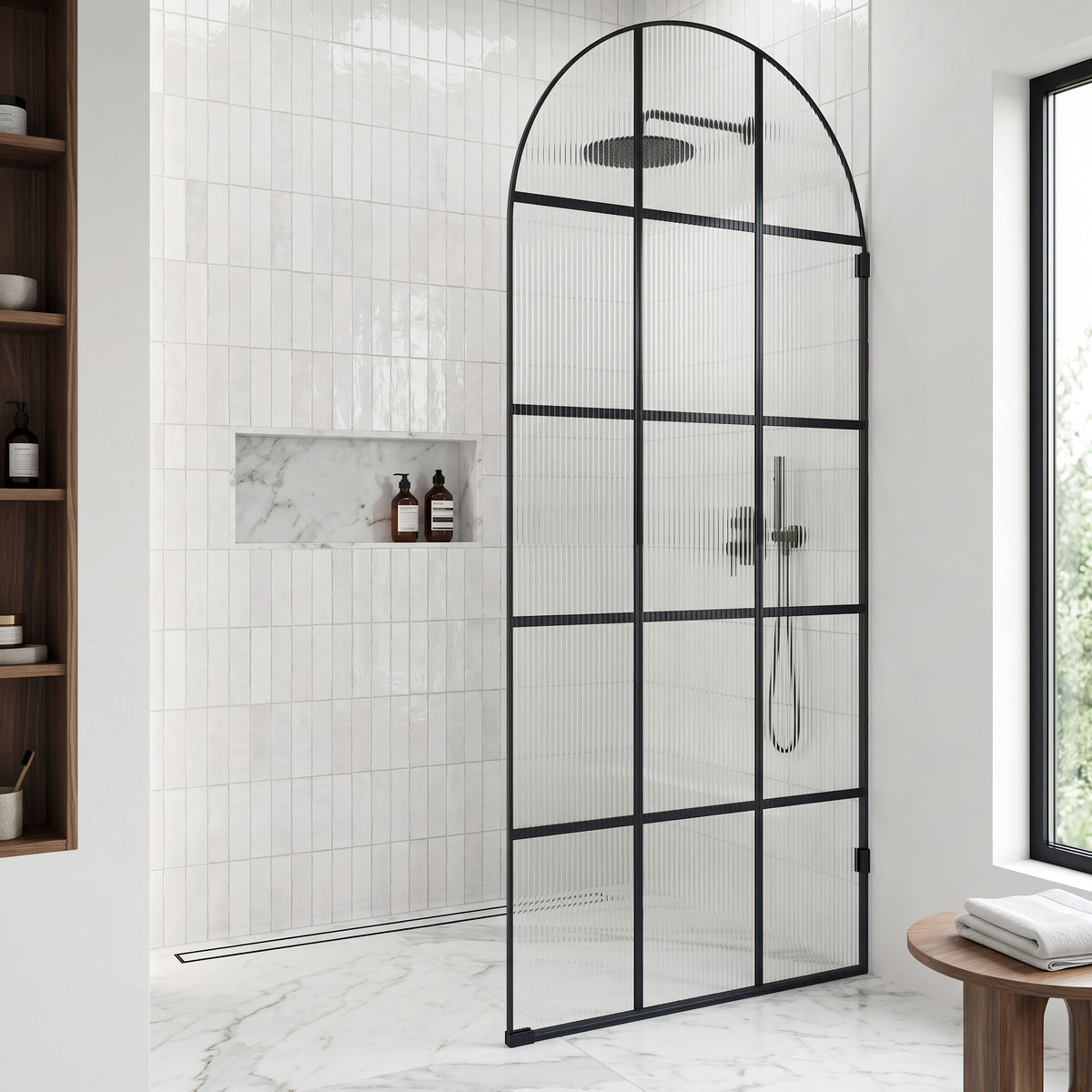 Arden Frameless Fixed Shower Screen