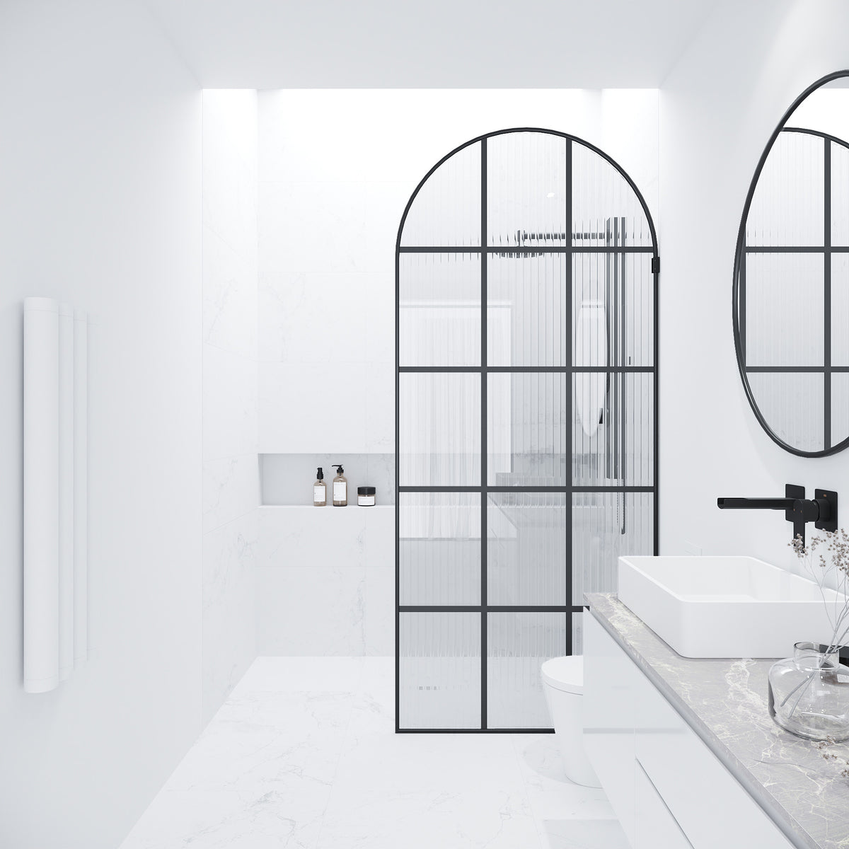 Arden Frameless Fixed Shower Screen