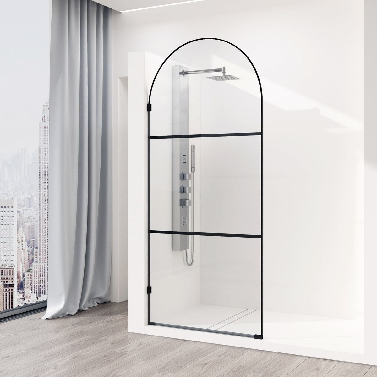 Arden Frameless Fixed Shower Screen