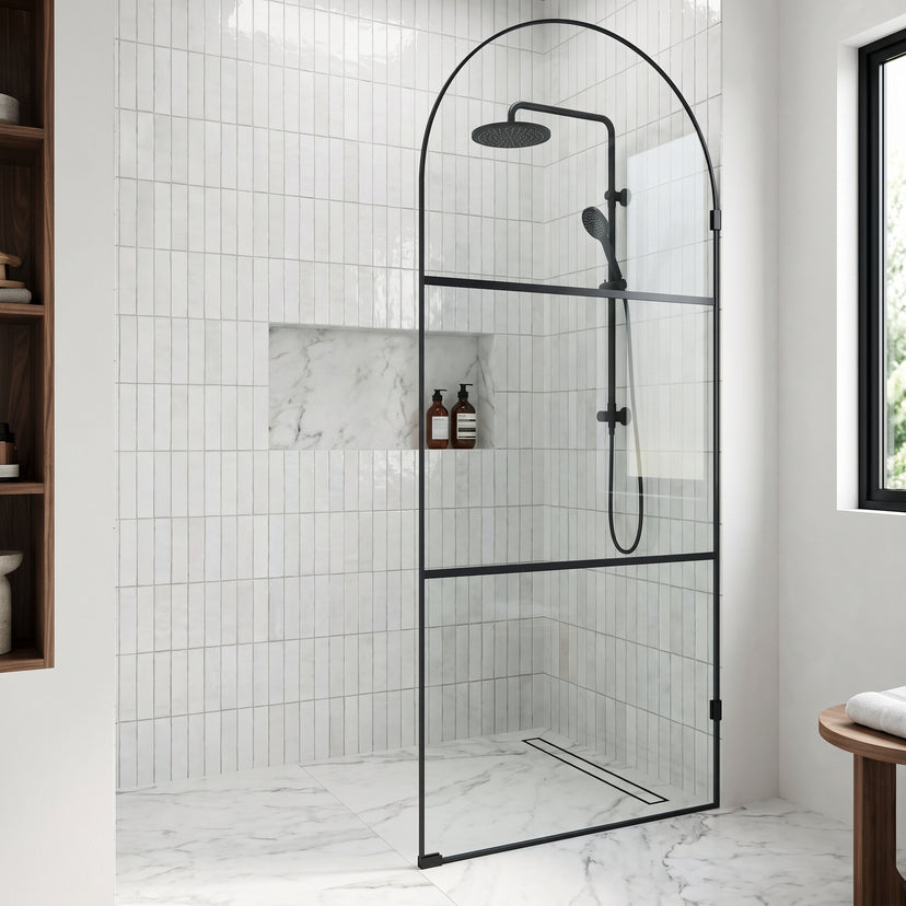 Arden Frameless Fixed Shower Screen